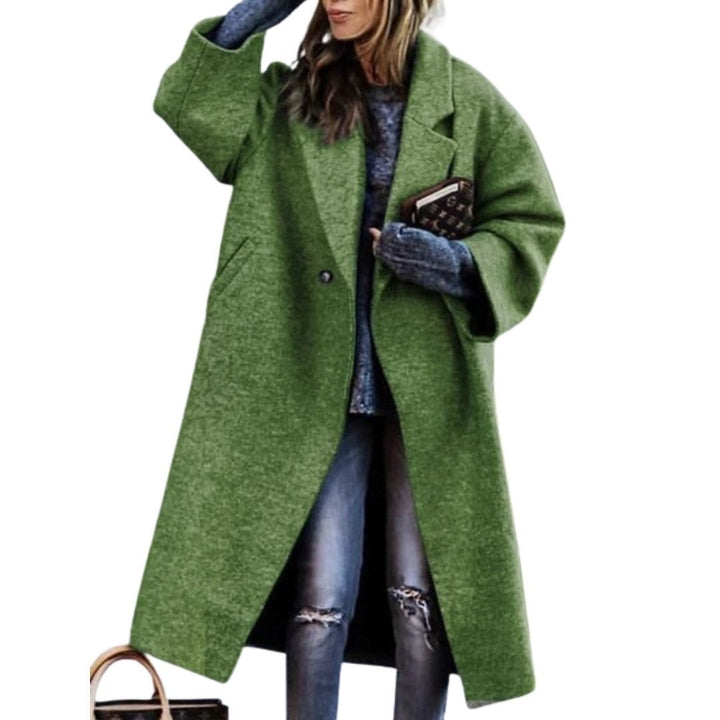 Adelaide — Cappotto Donna Oversize a Portafoglio con Stampa Artistica, Lina Milano