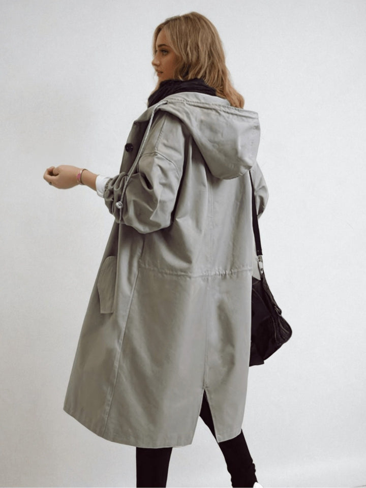 Adriana — Cappotto Donna Impermeabile con Cappuccio, Lina Milano