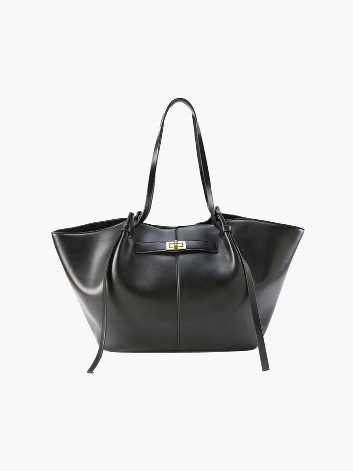 Agnese — Borsa Donna Shopper Grande Rigida con Tasca Interna e Chiusura, Lina Milano