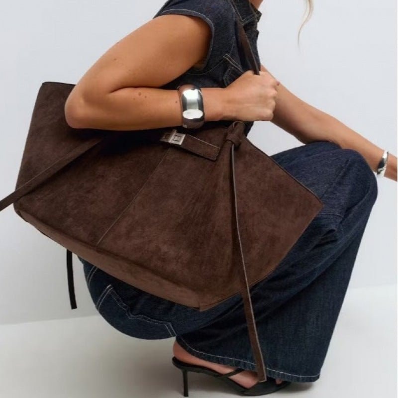 Agnese — Borsa Donna Shopper Grande Rigida con Tasca Interna e Chiusura, Lina Milano