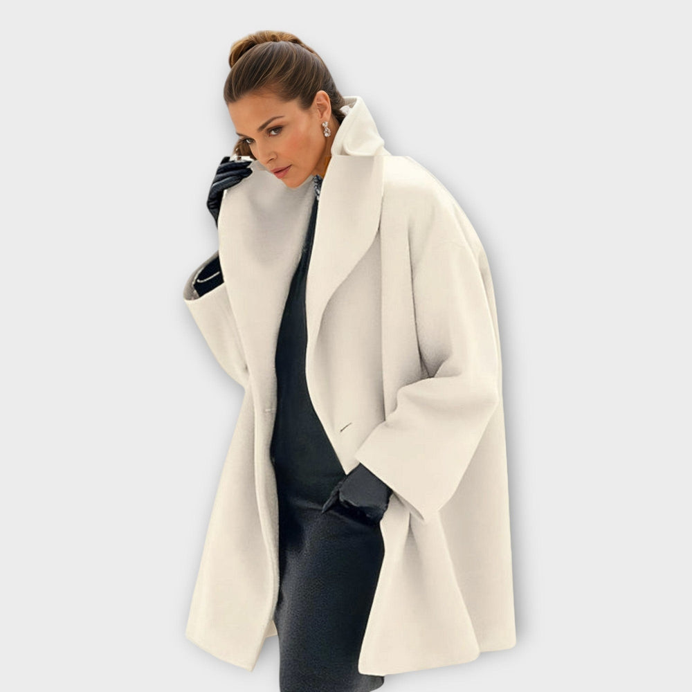 Alberta — Cappotto Donna con Cappuccio e Taglio Morbido, Lina Milano