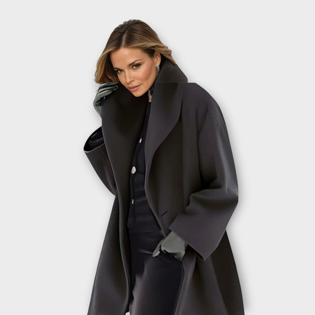Alberta — Cappotto Donna con Cappuccio e Taglio Morbido, Lina Milano