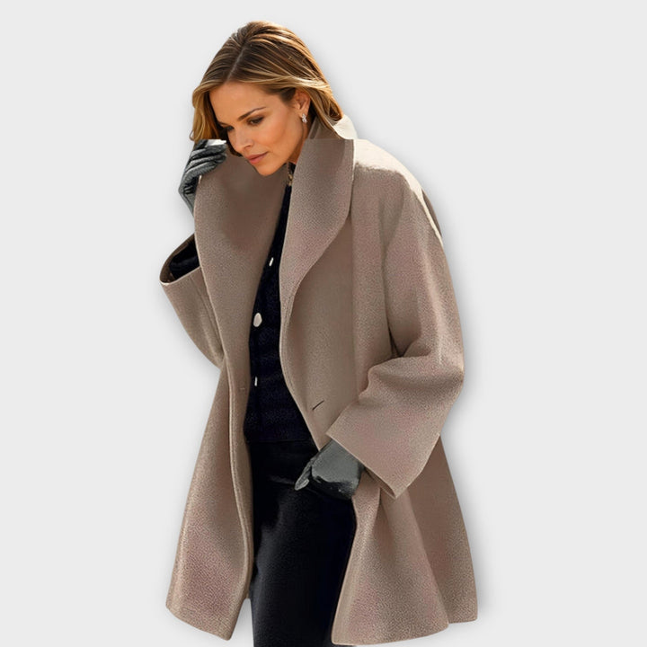 Alberta — Cappotto Donna con Cappuccio e Taglio Morbido, Lina Milano