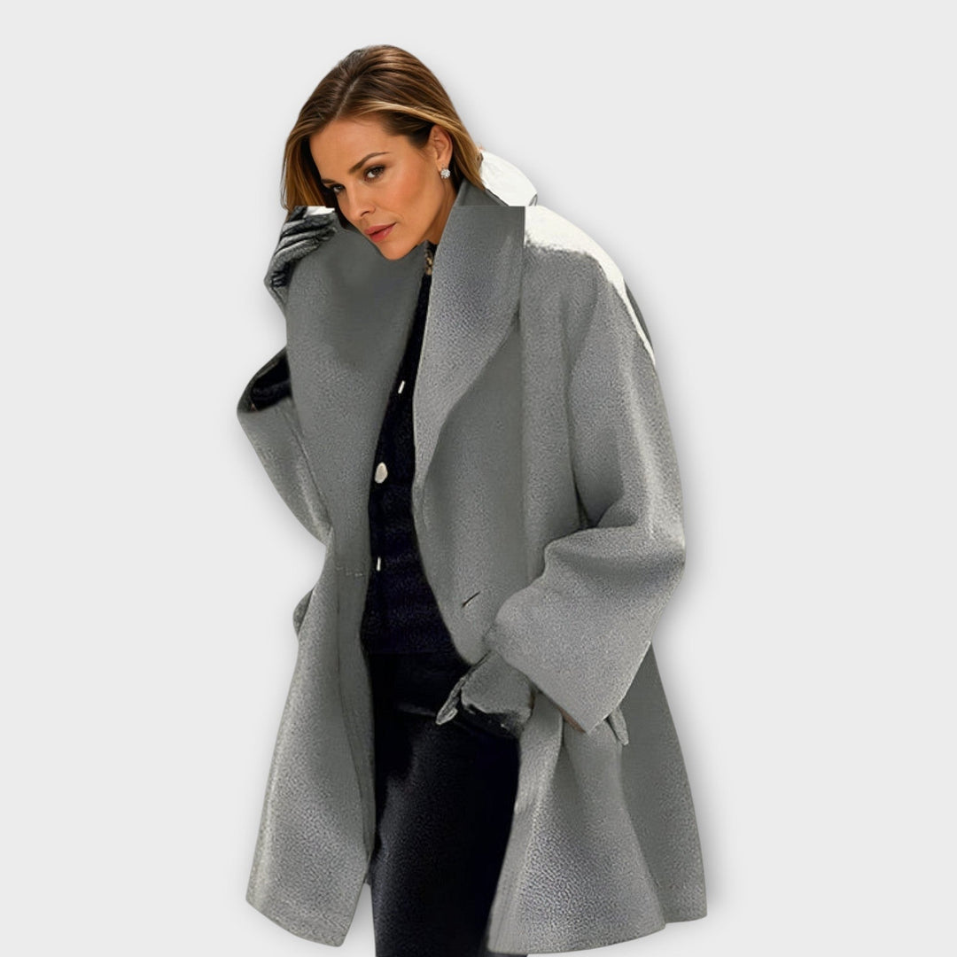 Alberta — Cappotto Donna con Cappuccio e Taglio Morbido, Lina Milano