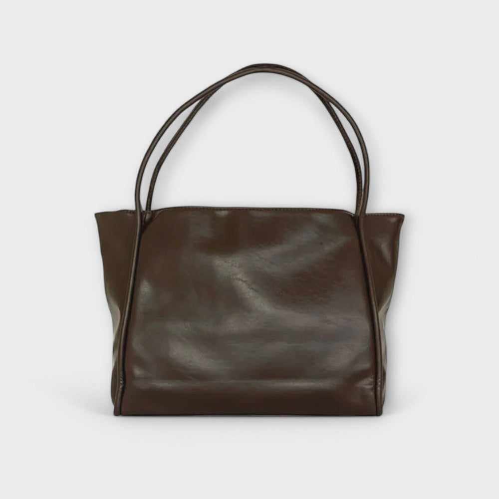 Ambra — Borsa Donna Grande a Spalla Shopper con Manici Lunghi, Lina Milano