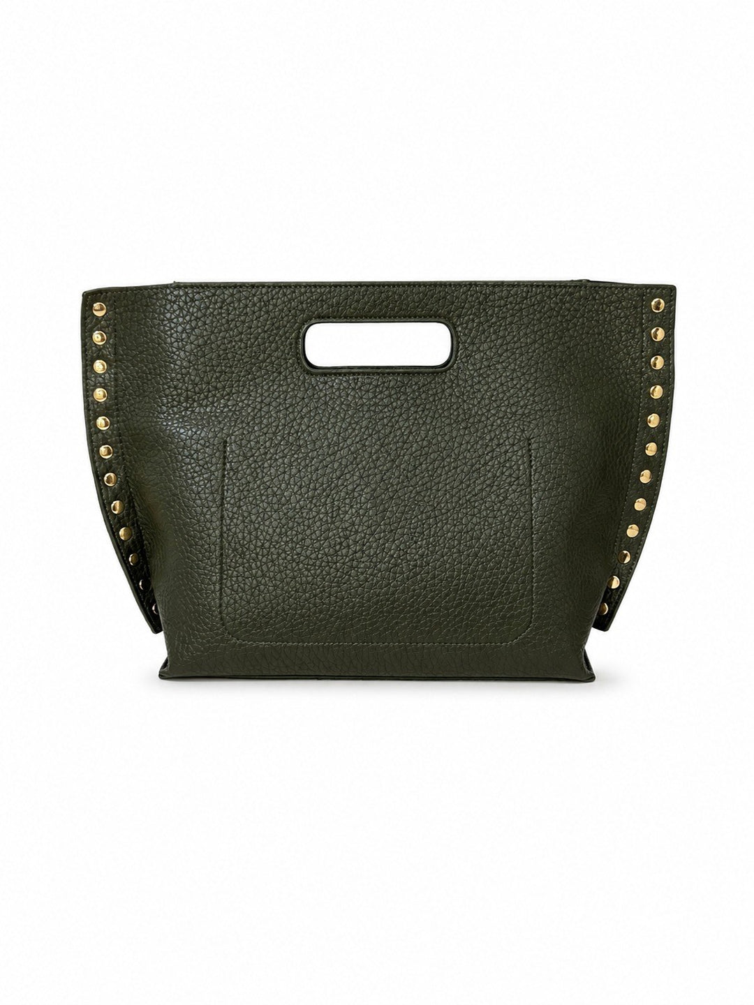 Amelia — Borsa Donna a Mano in Ecopelle con Borchie Laterali e Tracolla, Lina Milano