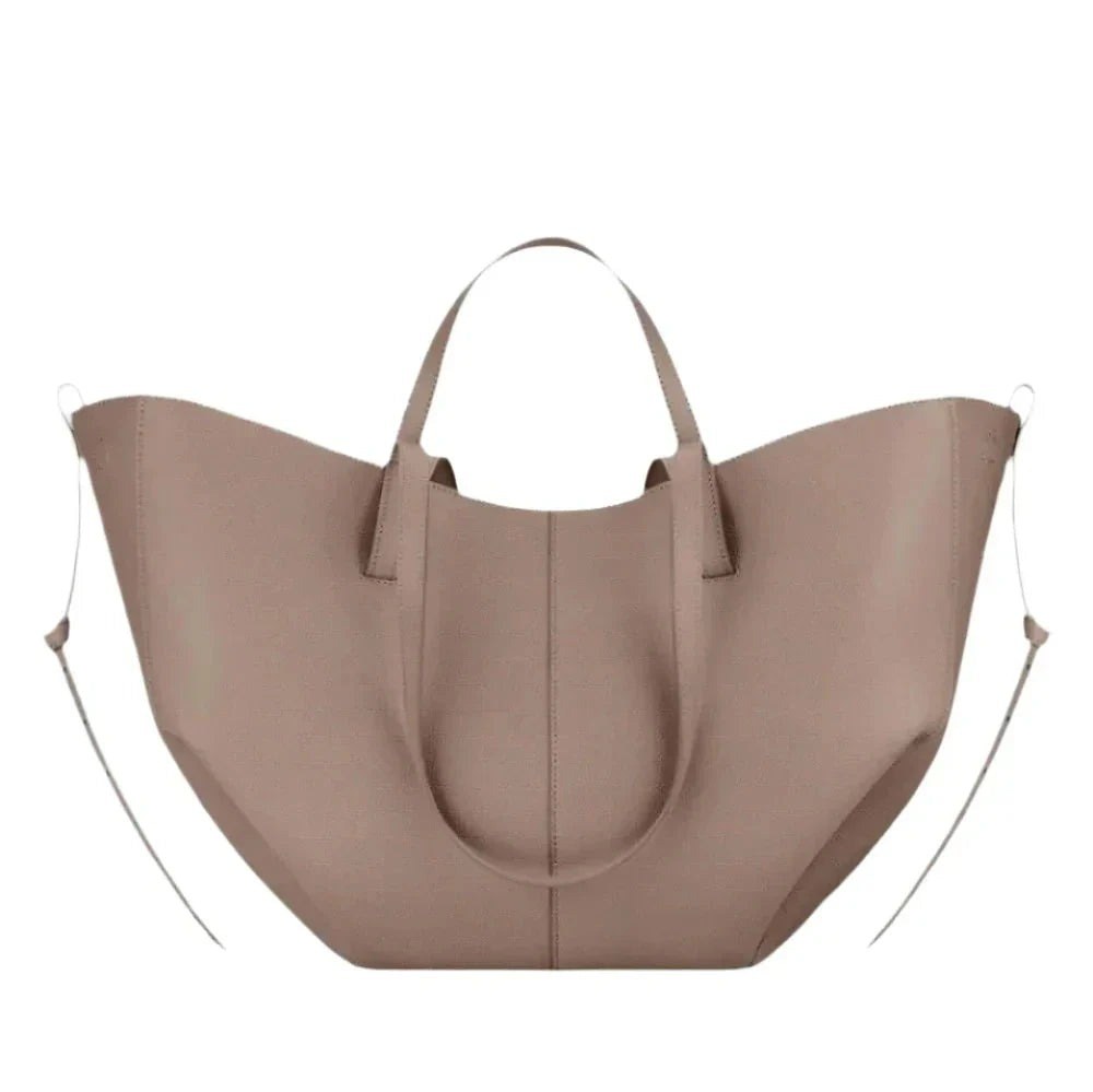 Angelica — Borsa Donna Grande a Spalla Morbida in Pelle a Mezzaluna, Lina Milano