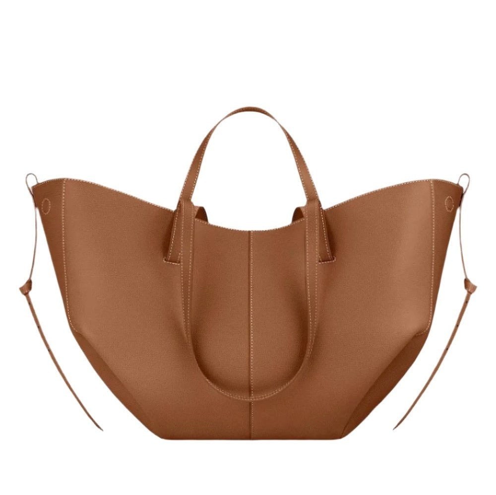 Angelica — Borsa Donna Grande a Spalla Morbida in Pelle a Mezzaluna, Lina Milano
