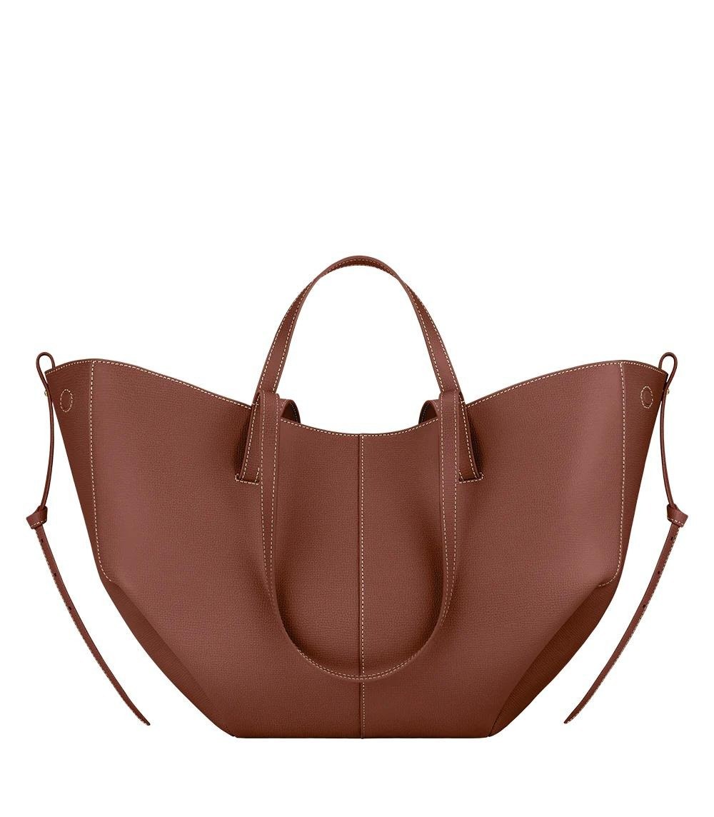 Angelica — Borsa Donna Grande a Spalla Morbida in Pelle a Mezzaluna, Lina Milano