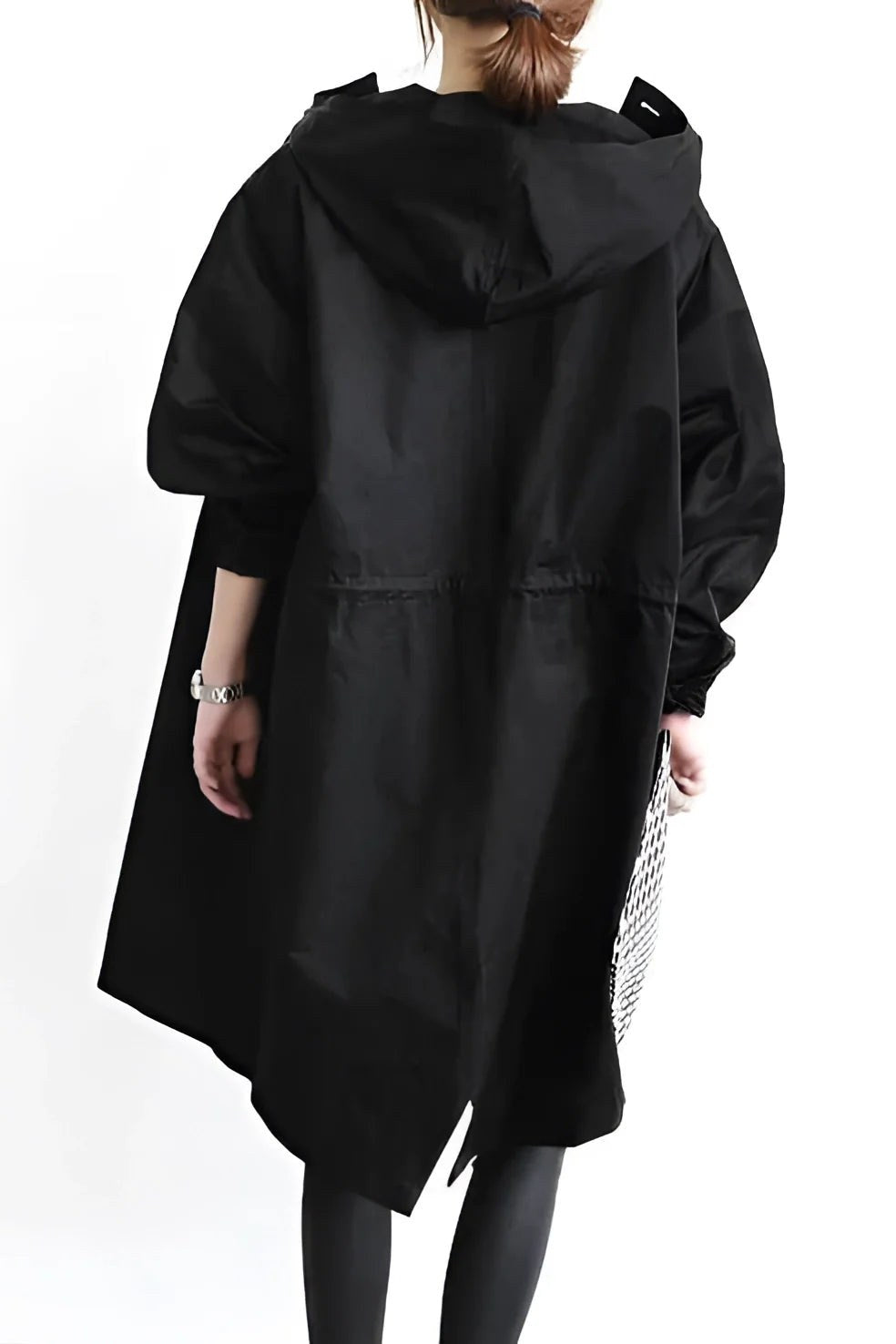 Bettina — Cappotto Impermeabile Donna Oversize con Cappuccio, Lina Milano