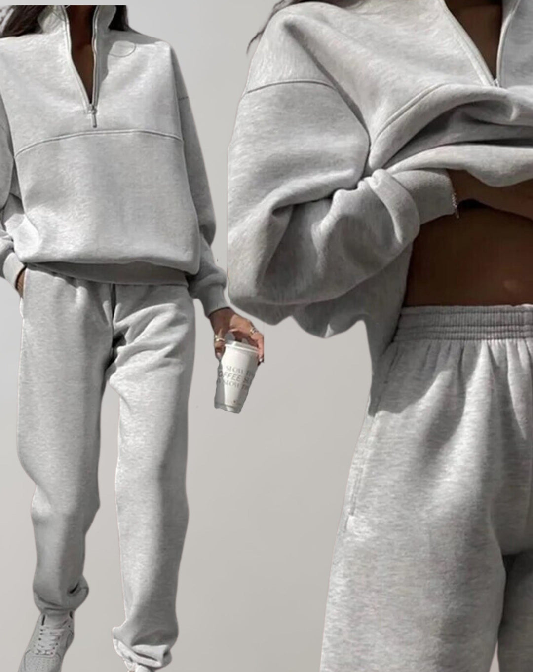 Bice — Pigiami da Donna Invernali in Pile con Zip Corta e Polsini, Lina Milano