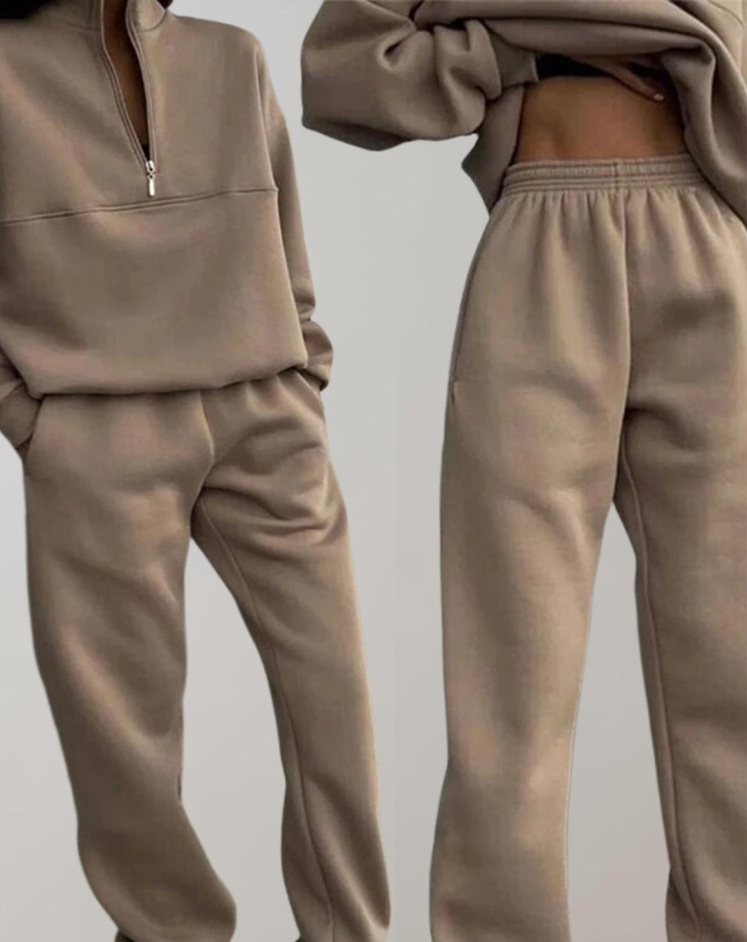 Bice — Pigiami da Donna Invernali in Pile con Zip Corta e Polsini, Lina Milano