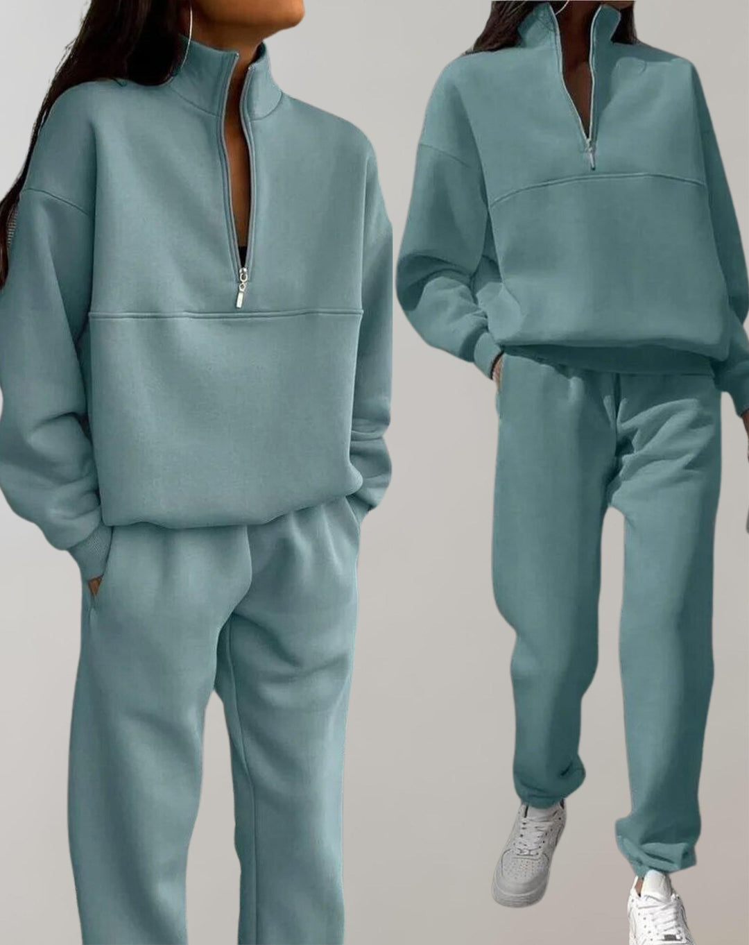 Bice — Pigiami da Donna Invernali in Pile con Zip Corta e Polsini, Lina Milano