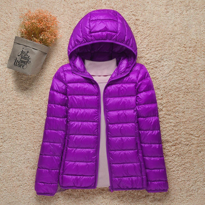 Claudia — Piumini 100 Grammi Donna Corti con Cappuccio e Tasche Laterali, Lina Milano