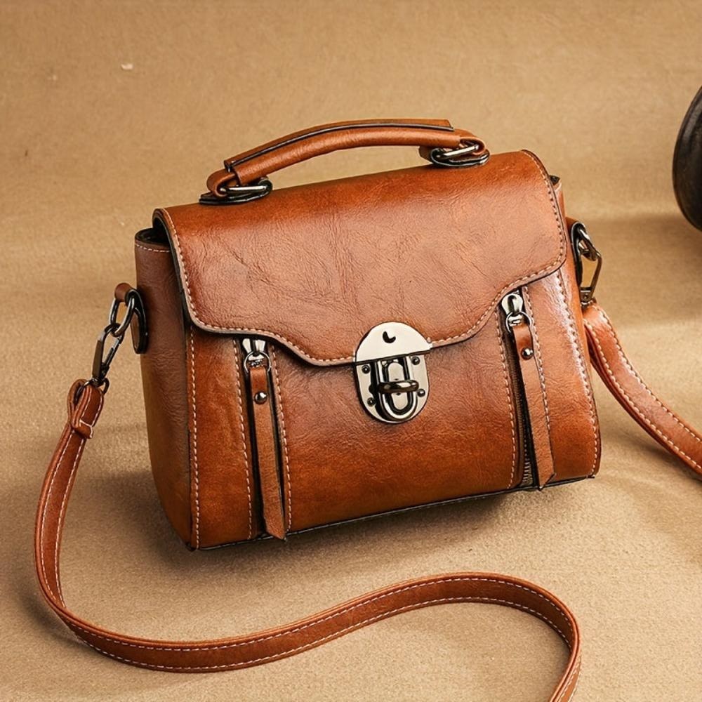Dalila — Borsa a Tracolla Donna Piccola Vintage in Pelle con Chiusura, Lina Milano