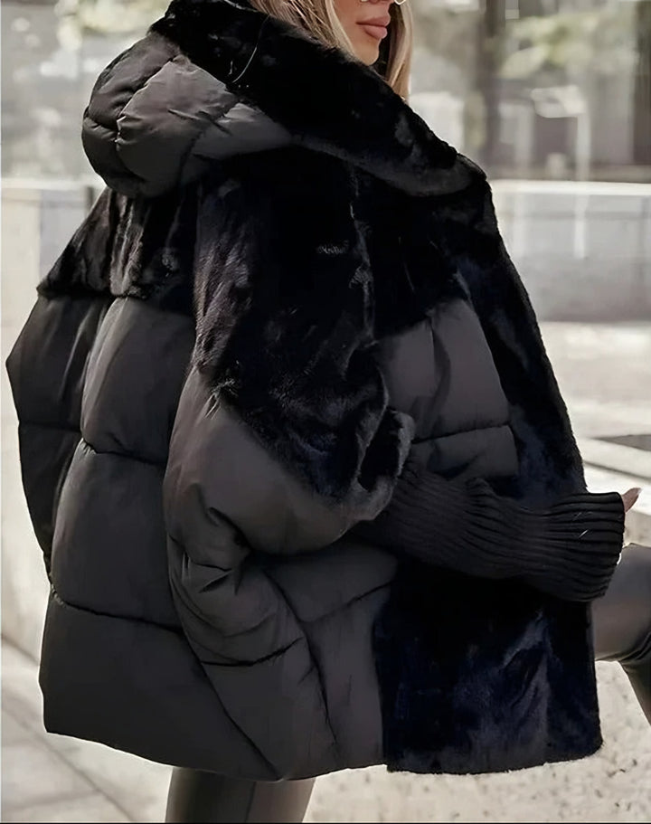 Daniela — Giubbotto Donna Invernale Teddy con Cappuccio Oversize, Lina Milano