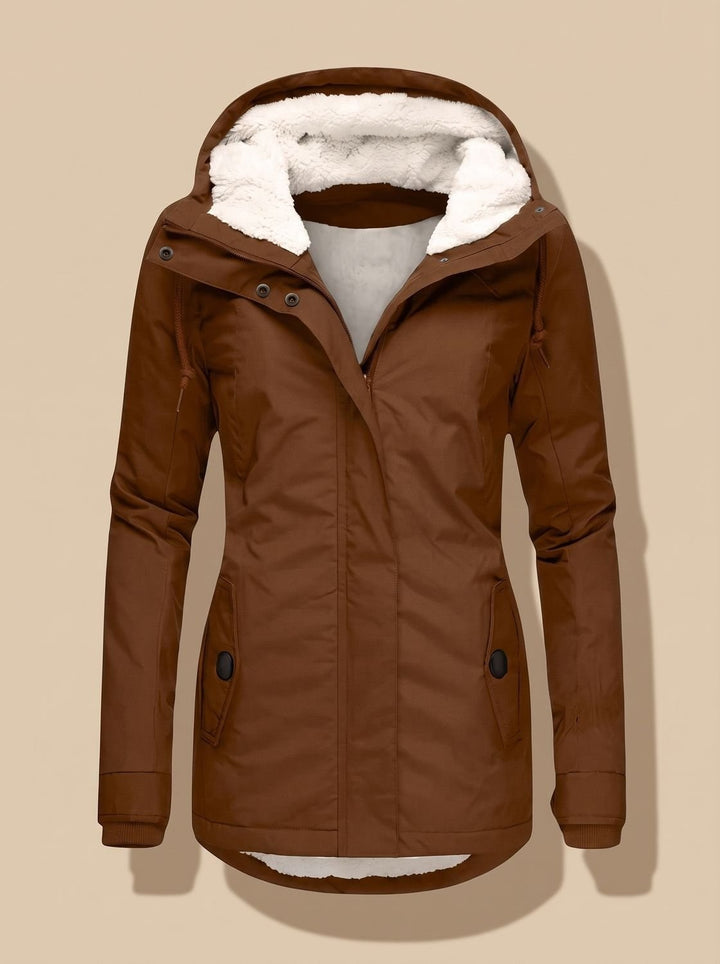 Daria — Giubbotti Donna Invernali, con Cappuccio e Fodera in Pile, Lina Milano