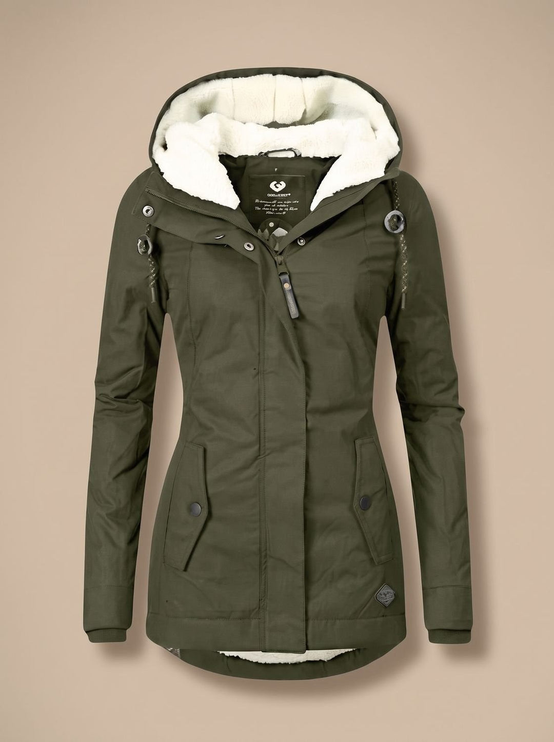Daria — Giubbotti Donna Invernali, con Cappuccio e Fodera in Pile, Lina Milano