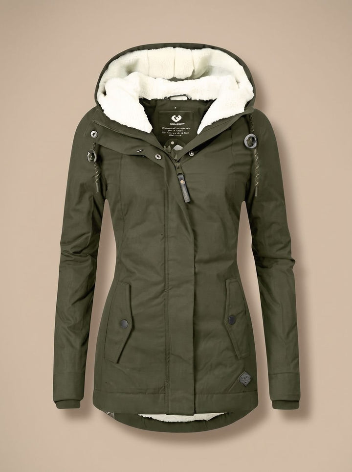 Daria — Giubbotti Donna Invernali, con Cappuccio e Fodera in Pile, Lina Milano