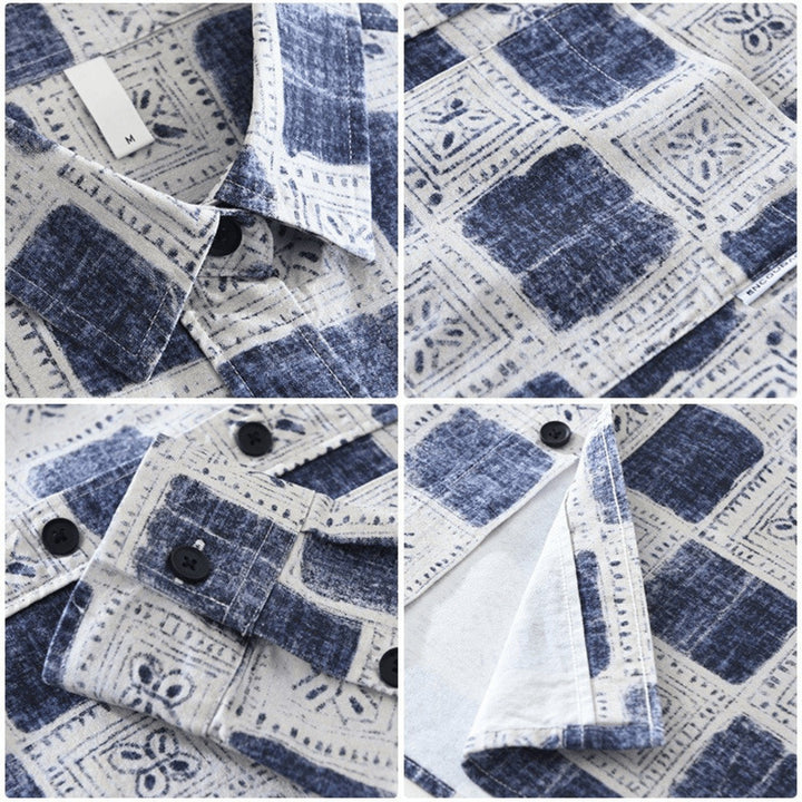 Enrica — Camicia a Quadri Donna in Cotone Ampia con Tasca sul Petto, Lina Milano