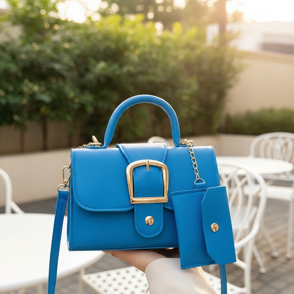 Erica — Borsa a Tracolla Donna Piccola con Patta a Fibbia e Manico, Lina Milano