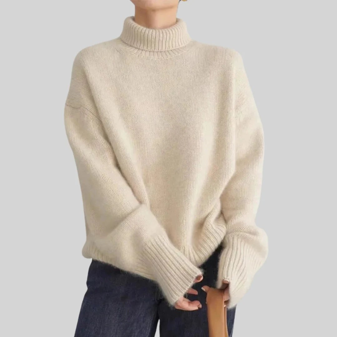 Fernanda — Maglione in Cashmere Donna a Collo Alto, Lina Milano
