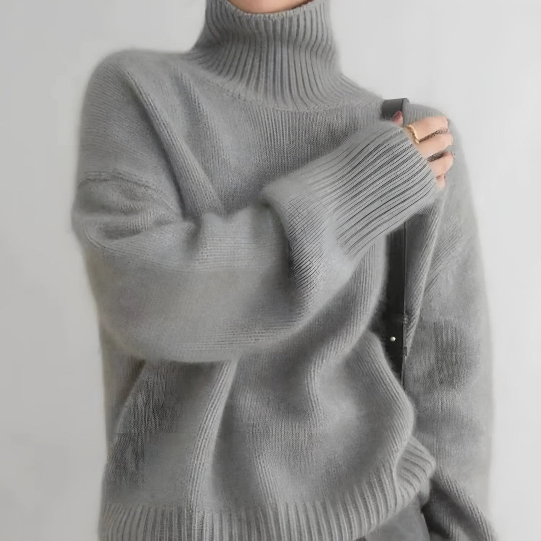 Fernanda — Maglione in Cashmere Donna a Collo Alto, Lina Milano