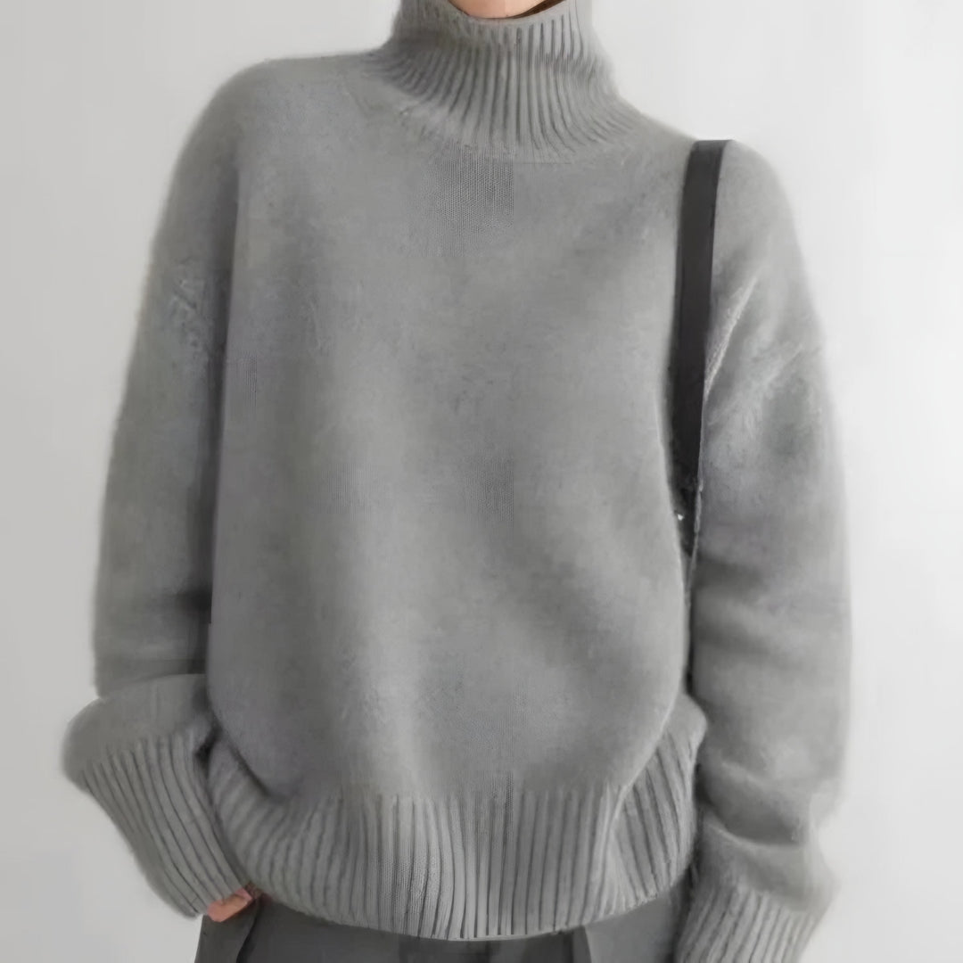 Fernanda — Maglione in Cashmere Donna a Collo Alto, Lina Milano