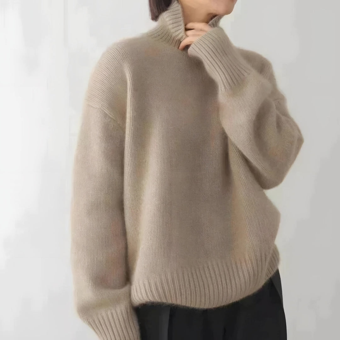 Fernanda — Maglione in Cashmere Donna a Collo Alto, Lina Milano