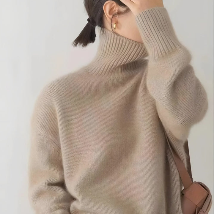 Fernanda — Maglione in Cashmere Donna a Collo Alto, Lina Milano