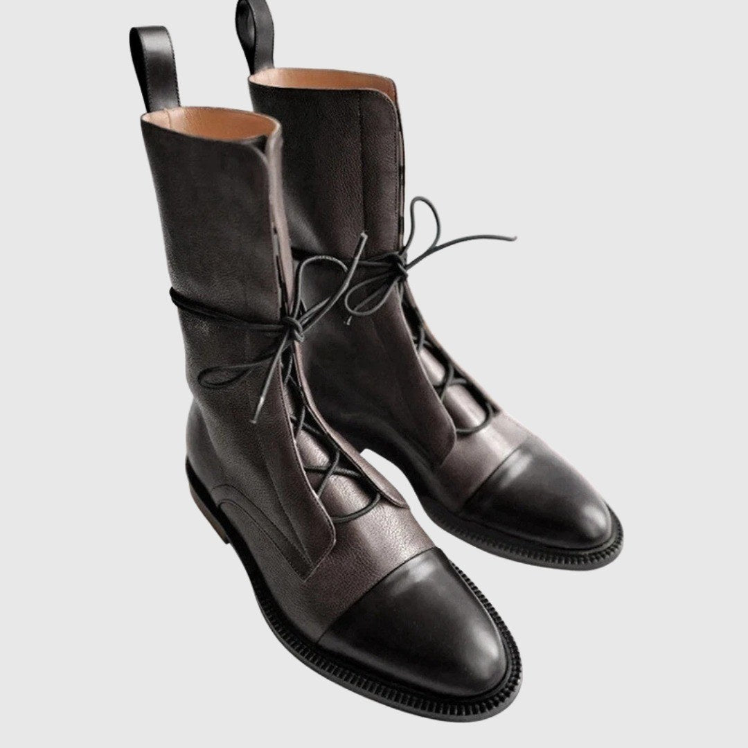 Fiamma — Anfibi Donna Stringati Classici con Suola Alta, Lina Milano