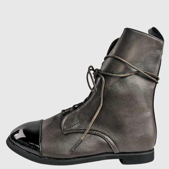 Fiamma — Anfibi Donna Stringati Classici con Suola Alta, Lina Milano