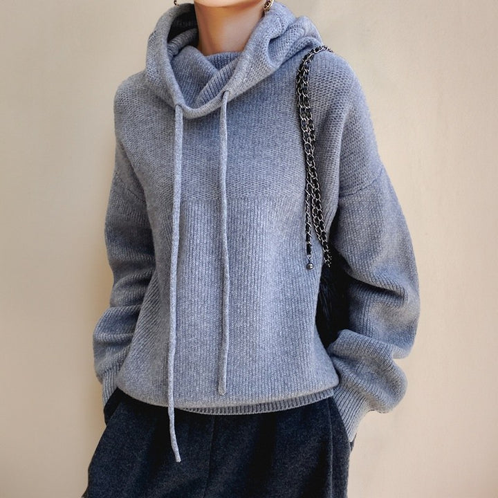 Franca — Maglione Oversize Donna con Cappuccio e Coulisse, Lina Milano