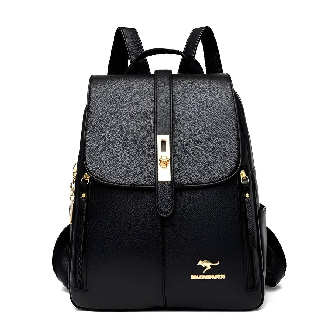 Giacinta — Elegante Zainetto da Donna in Pelle Idrorepellente con Tasche, Lina Milano