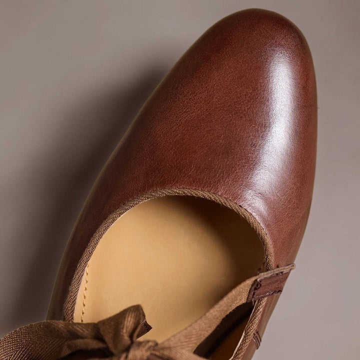 Gilda — Ballerine Donna in Pelle con Fiocco e Cinturino, Lina Milano
