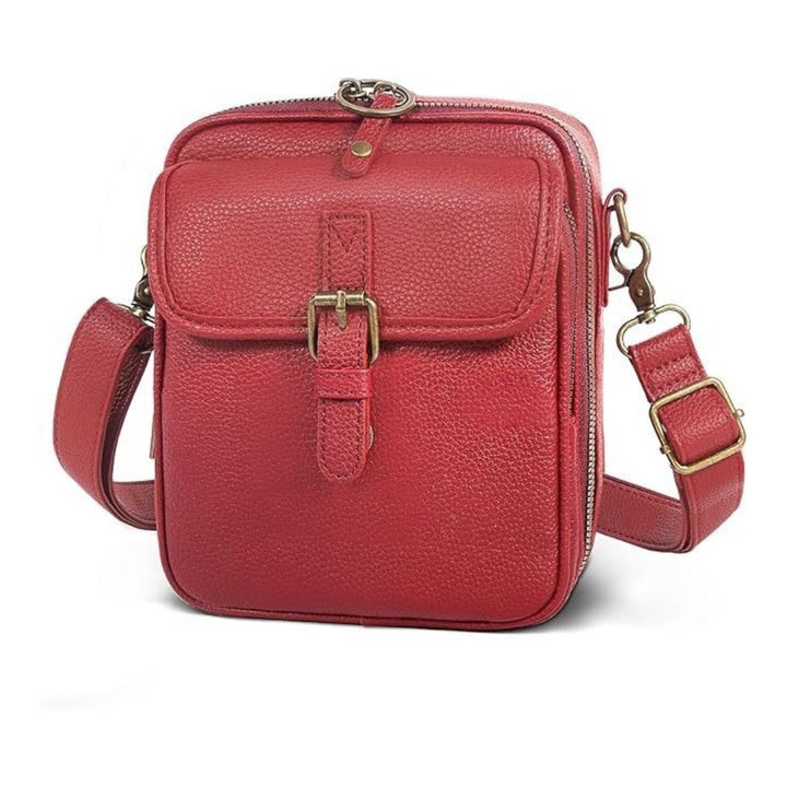 Gioia — Borsa a Tracolla Donna Piccola Quadrata con Tasche e Cerniera, Lina Milano