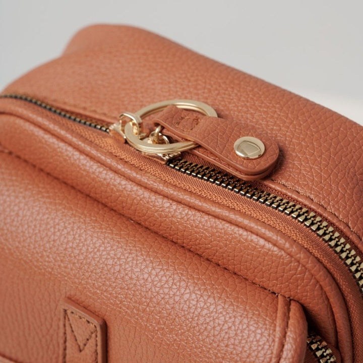 Gioia — Borsa a Tracolla Donna Piccola Quadrata con Tasche e Cerniera, Lina Milano