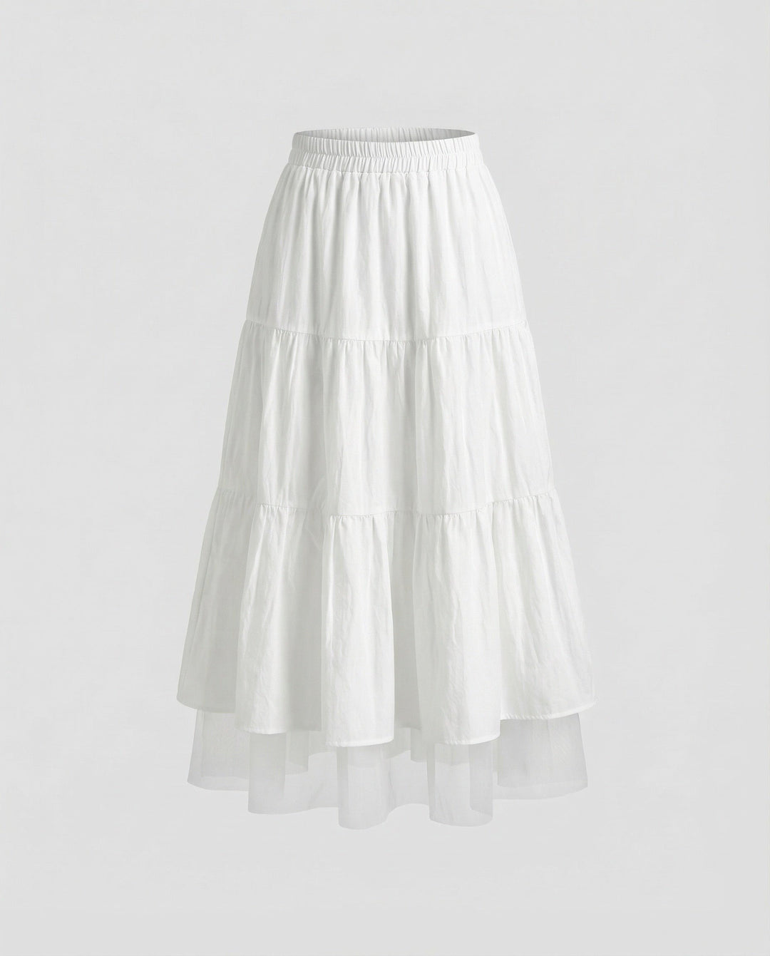Ilaria — Gonne Longuette Donna a Balze in Tulle con Vita Elastica, Lina Milano