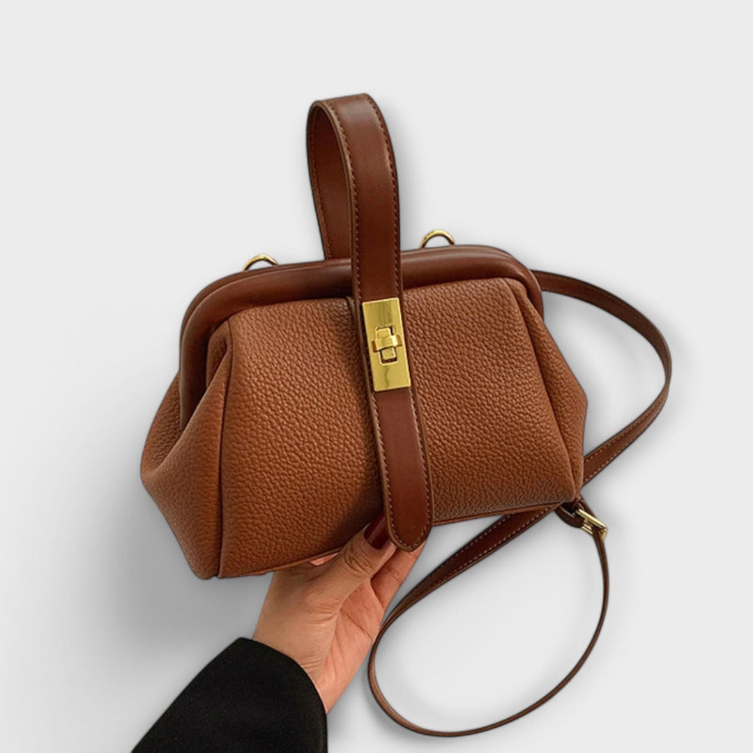 Lidia — Borsa Donna a Mano Mini Rigida con Manico e Tracolla Sottile, Lina Milano