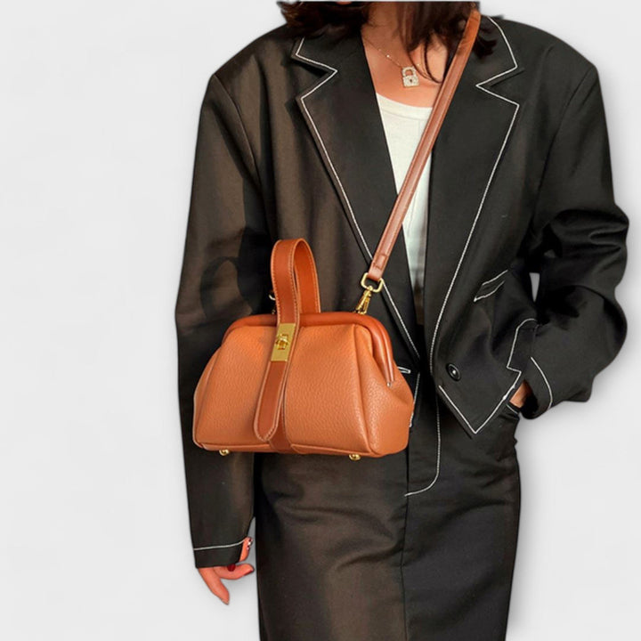Lidia — Borsa Donna a Mano Mini Rigida con Manico e Tracolla Sottile, Lina Milano