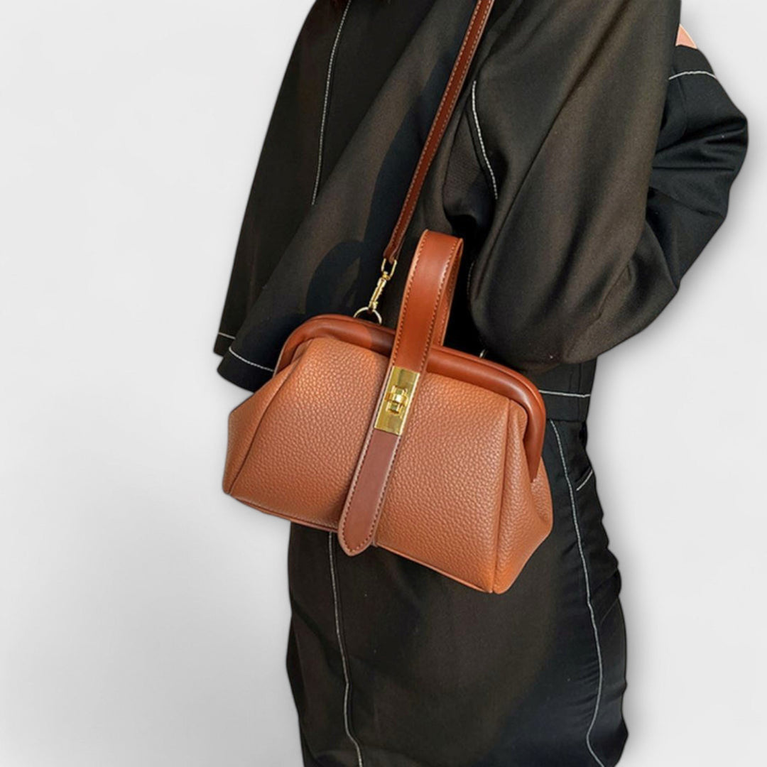 Lidia — Borsa Donna a Mano Mini Rigida con Manico e Tracolla Sottile, Lina Milano