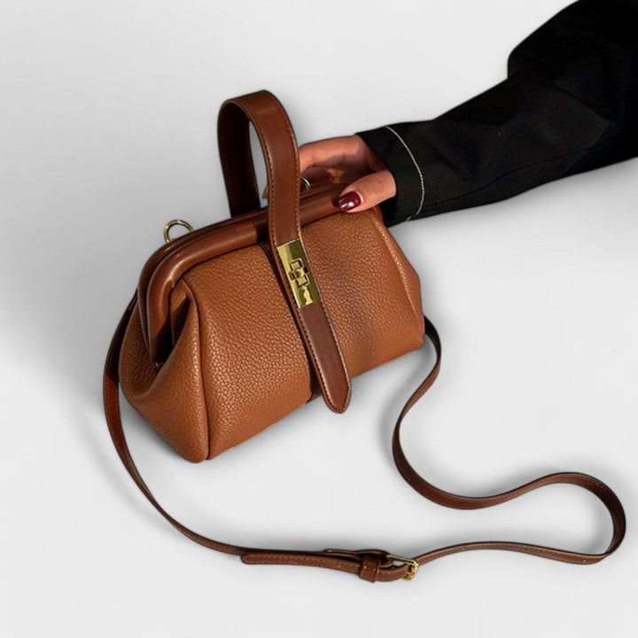 Lidia — Borsa Donna a Mano Mini Rigida con Manico e Tracolla Sottile, Lina Milano