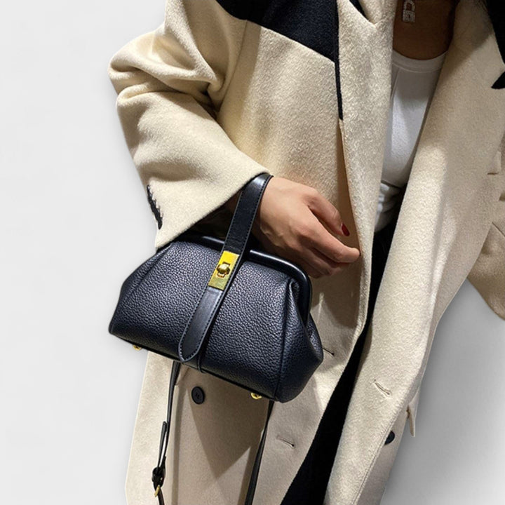 Lidia — Borsa Donna a Mano Mini Rigida con Manico e Tracolla Sottile, Lina Milano