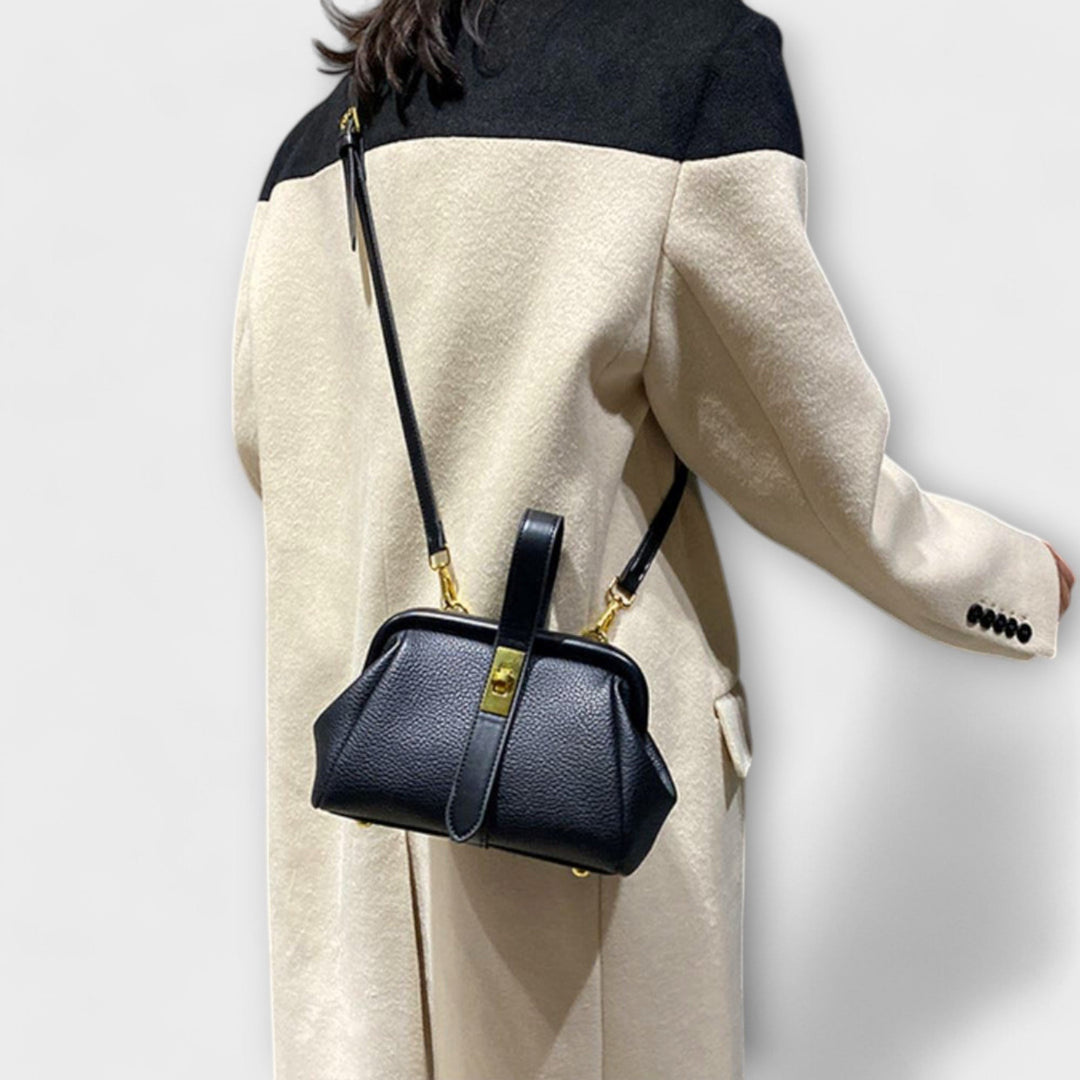 Lidia — Borsa Donna a Mano Mini Rigida con Manico e Tracolla Sottile, Lina Milano