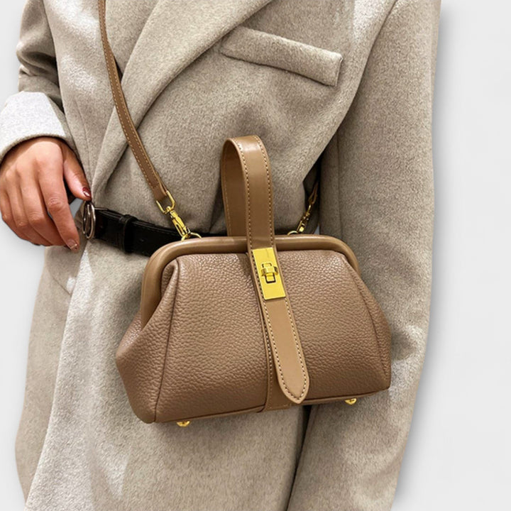 Lidia — Borsa Donna a Mano Mini Rigida con Manico e Tracolla Sottile, Lina Milano