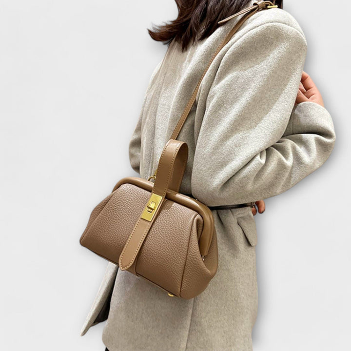 Lidia — Borsa Donna a Mano Mini Rigida con Manico e Tracolla Sottile, Lina Milano