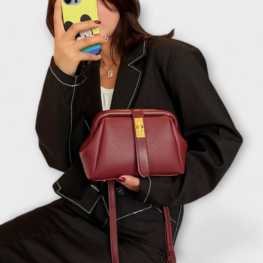 Lidia — Borsa Donna a Mano Mini Rigida con Manico e Tracolla Sottile, Lina Milano