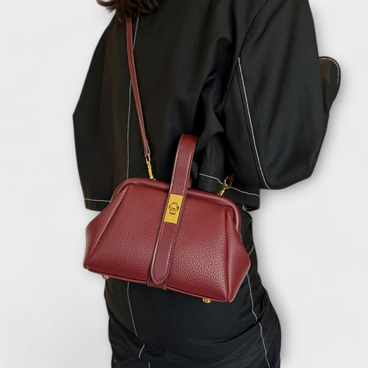 Lidia — Borsa Donna a Mano Mini Rigida con Manico e Tracolla Sottile, Lina Milano