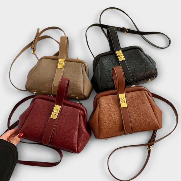 Lidia — Borsa Donna a Mano Mini Rigida con Manico e Tracolla Sottile, Lina Milano