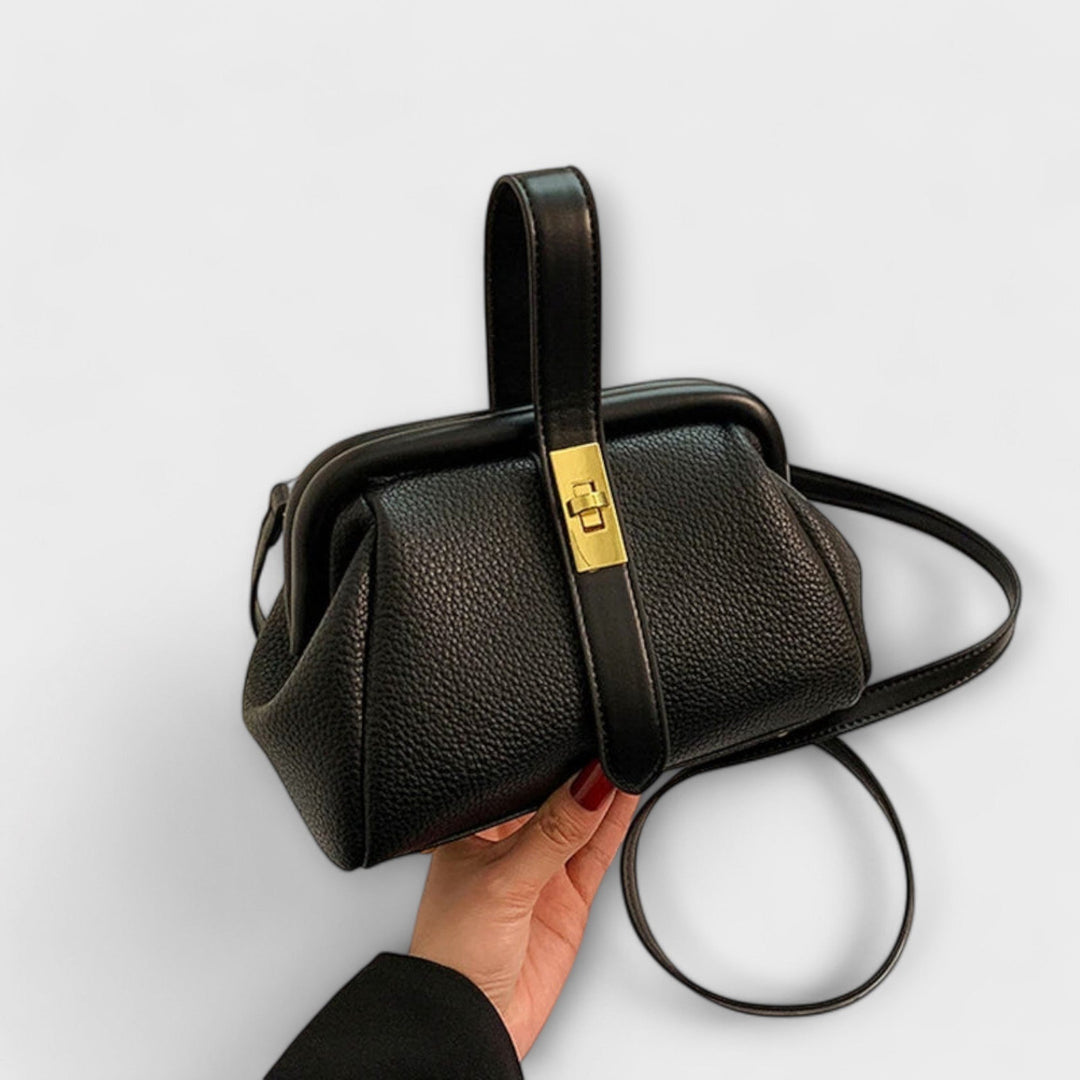 Lidia — Borsa Donna a Mano Mini Rigida con Manico e Tracolla Sottile, Lina Milano